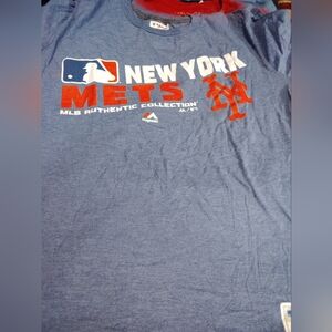 Majestic Blue New York Mets Tee